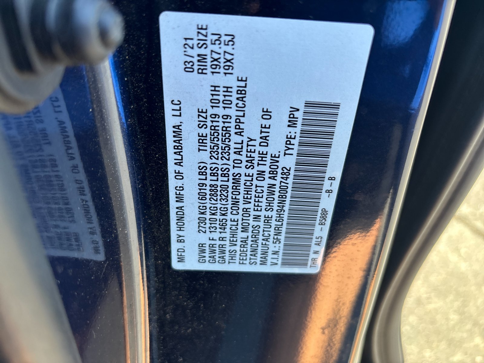 Used 2022 Obsidian Blue Pearl Honda Elite image 11