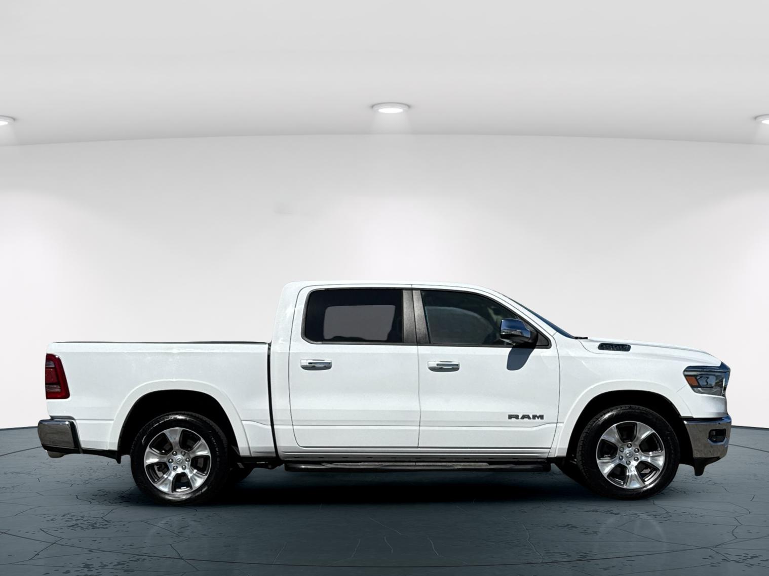 Used 2021 Bright White Clearcoat Ram Laramie 4D Crew Cab image 7