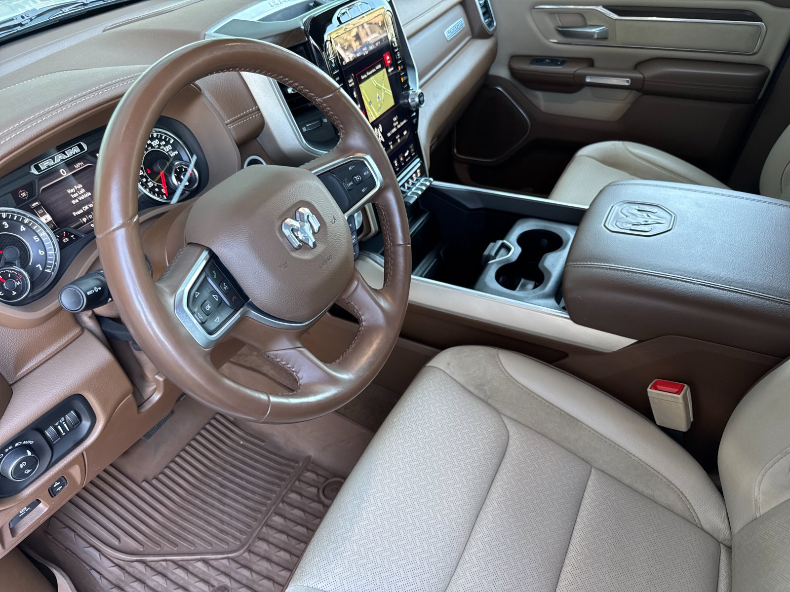Used 2021 Bright White Clearcoat Ram Laramie 4D Crew Cab image 10