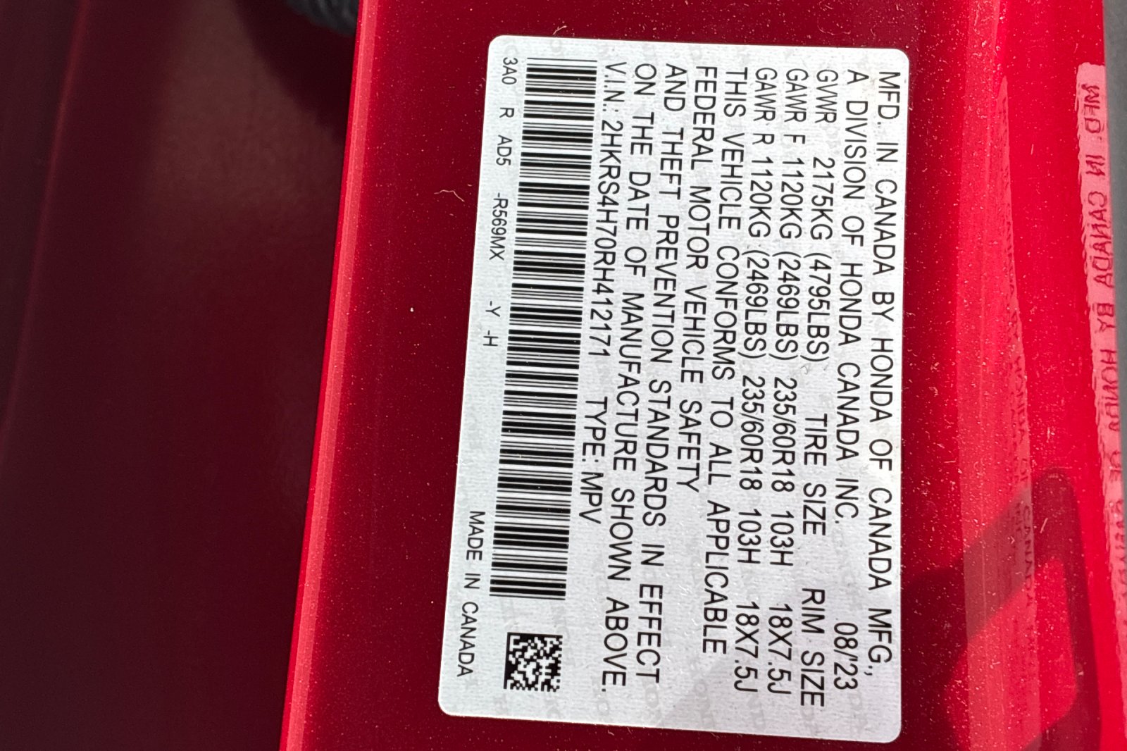 Used 2024 Radiant Red Metallic Honda EX-L image 27