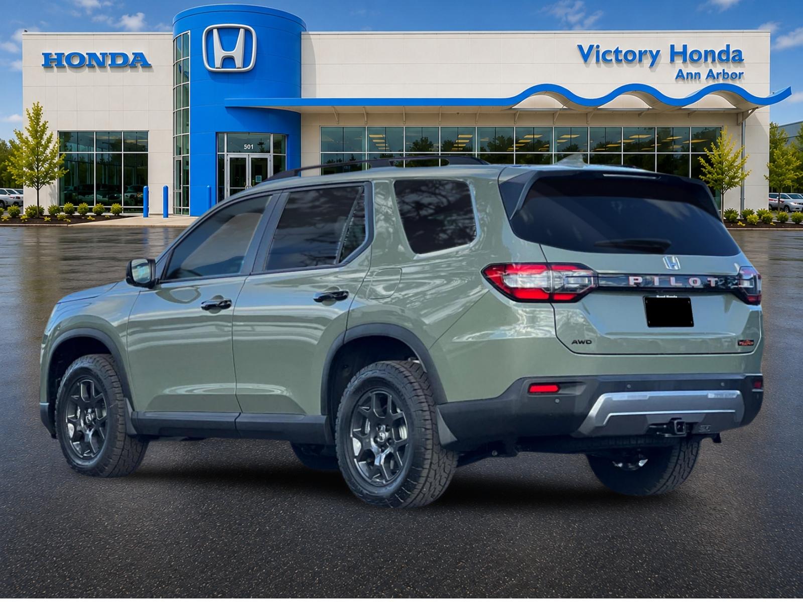 New 2026 Ash Green Metallic Honda AWD TrailSport image 7