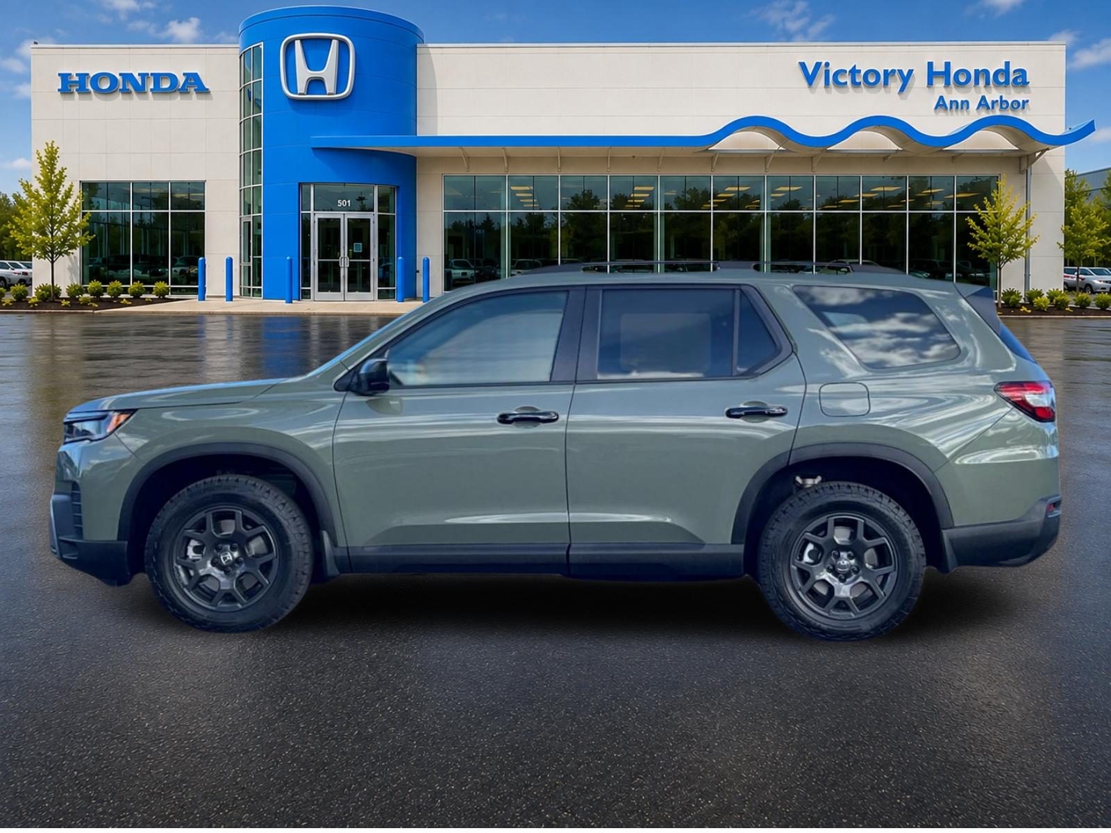 New 2026 Ash Green Metallic Honda AWD TrailSport image 8