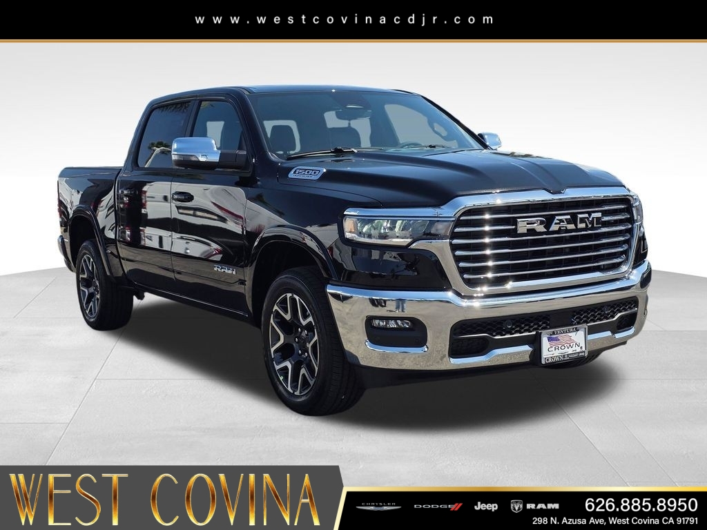 New 2026 Diamond Black Crystal Pearl-Coat Exterior Paint RAM Laramie image 3
