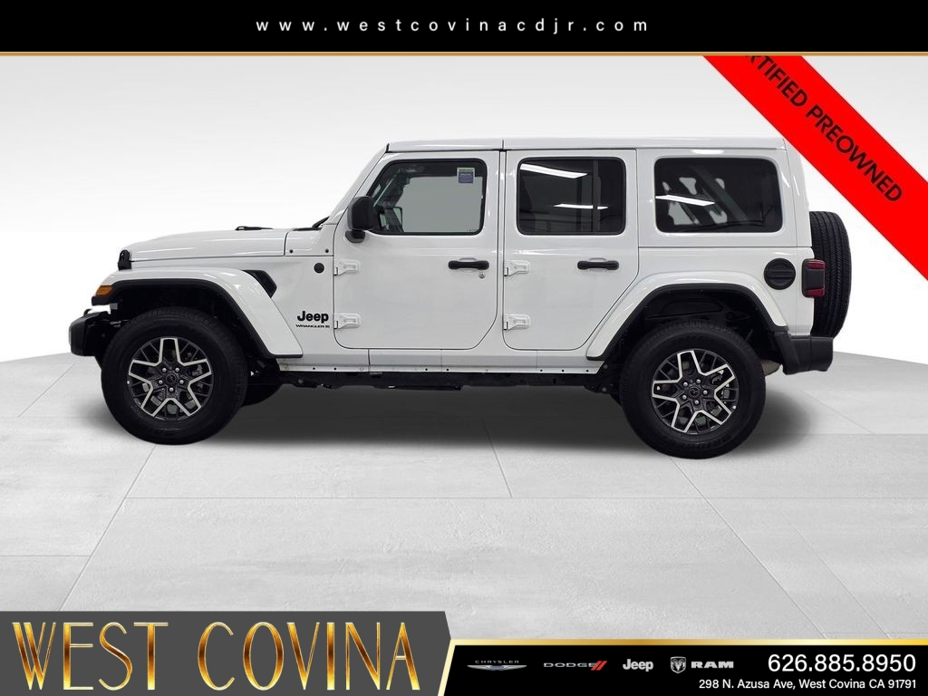Certified Used 2025 White Jeep Sahara image 4