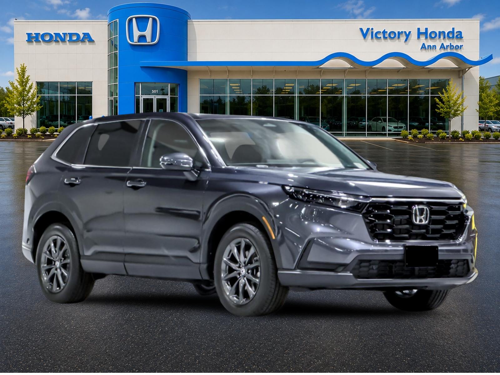New 2027 Meteorite Gray Metallic Honda EX-L AWD image 3