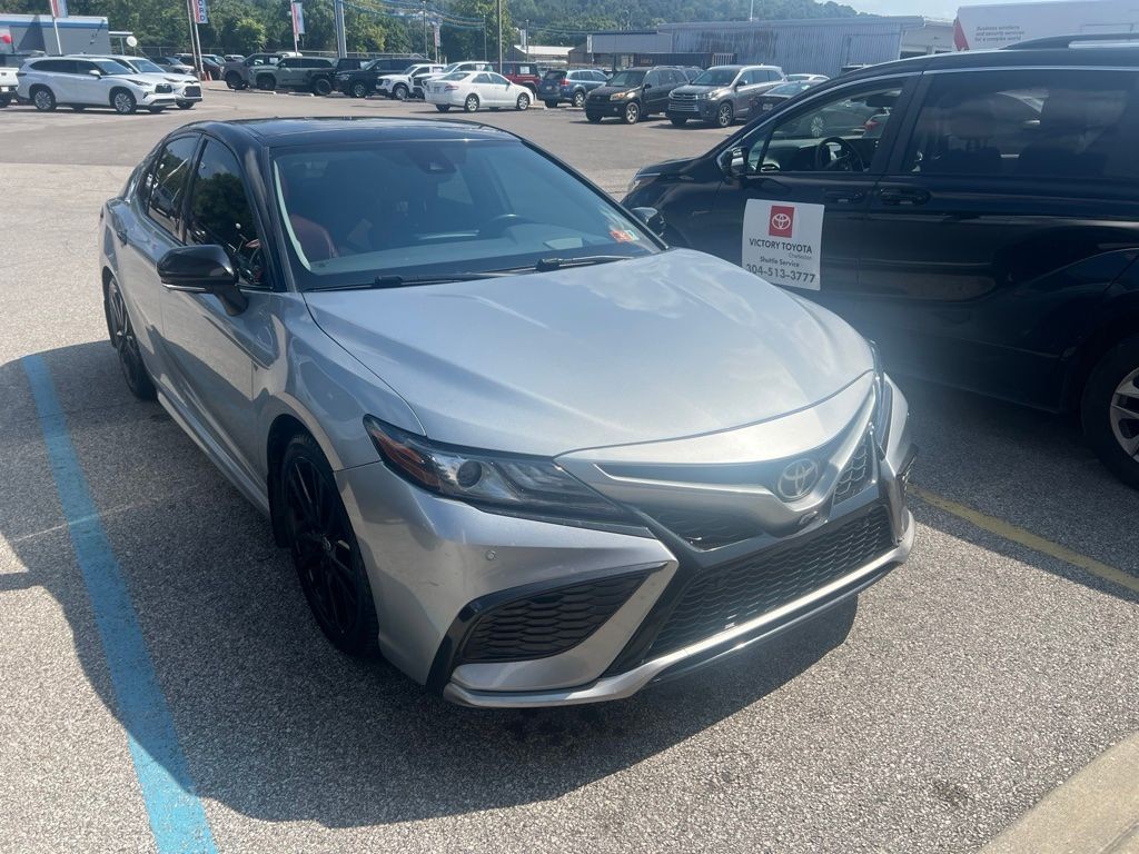 Used 2021 Silver Toyota XSE image 3