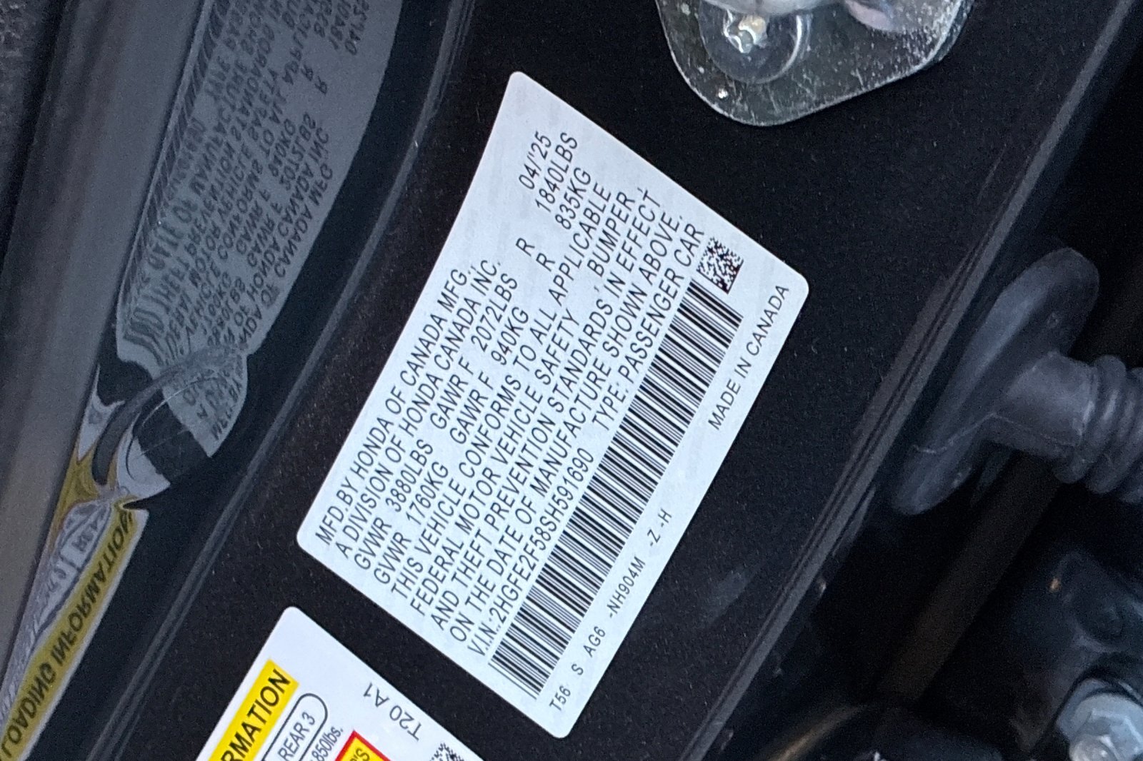 Used 2025 Meteorite Gray Metallic Honda Sport image 42