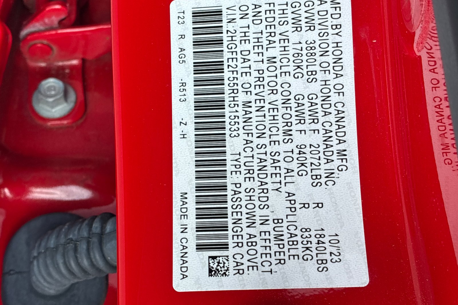 Used 2024 Rallye Red Honda Sport image 26