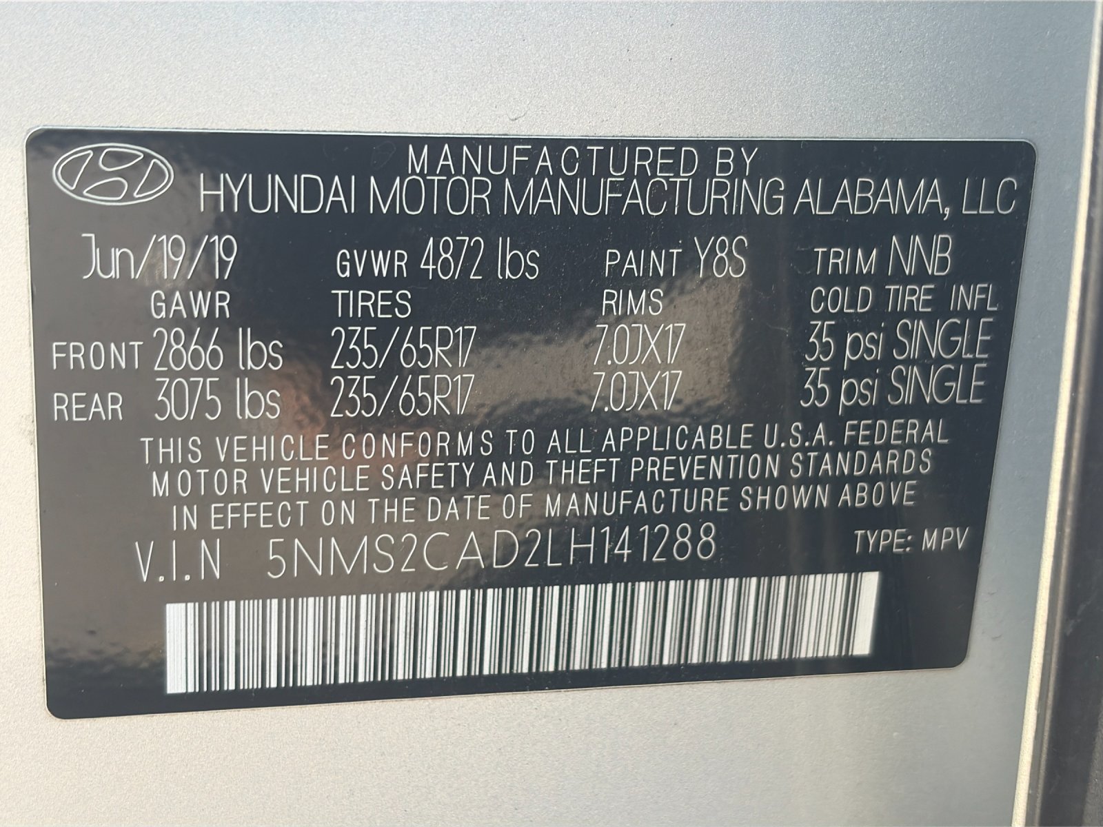 Used 2020 Silver Hyundai SE image 30