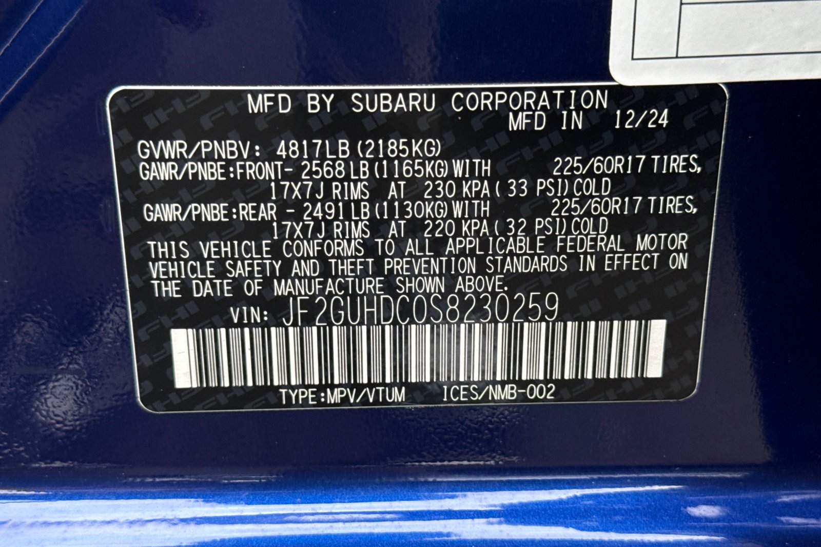 Used 2025 Blue Subaru Premium image 28