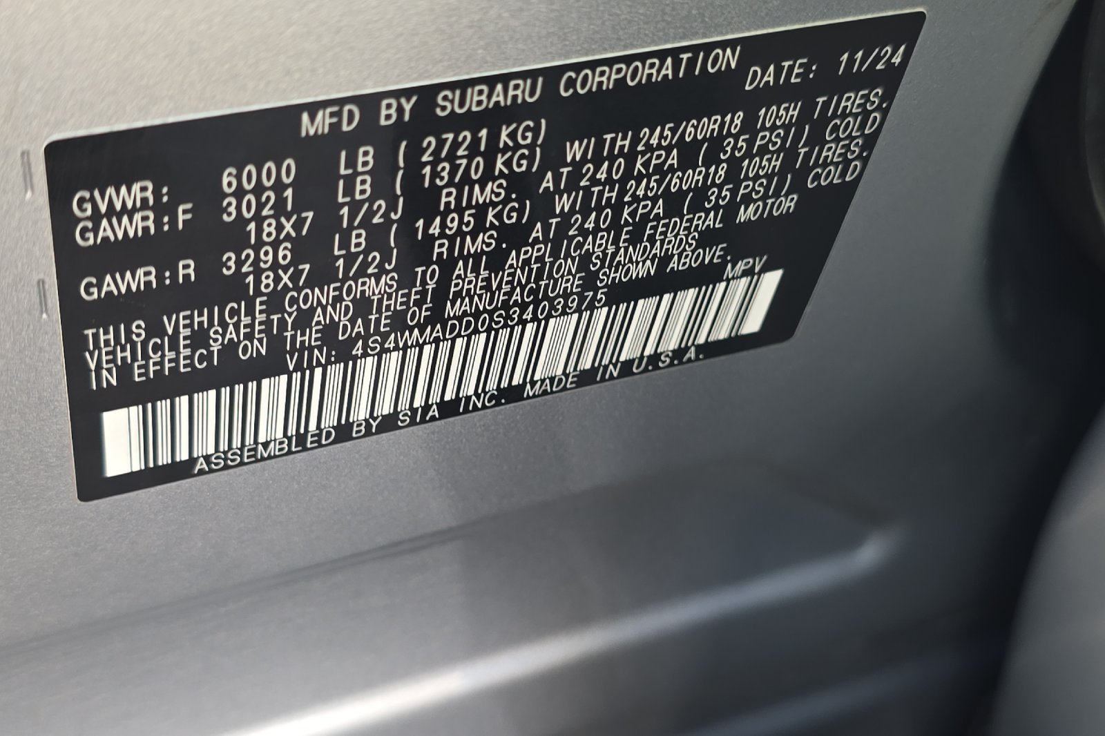 Used 2025 Silver Subaru Premium image 29