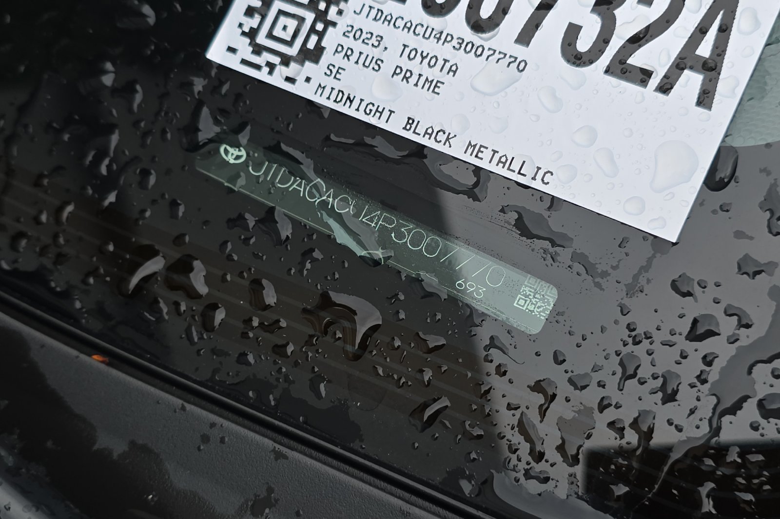 Used 2023 Midnight Black Metallic Toyota SE image 3
