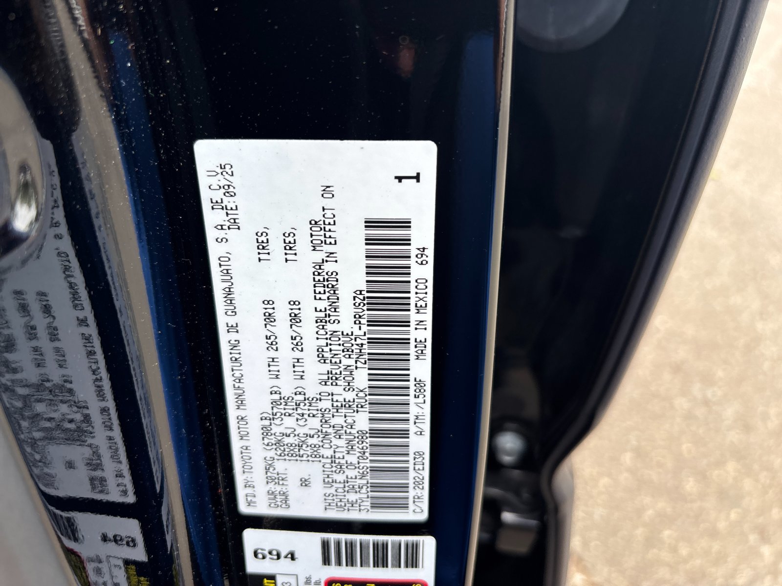Used 2025 Black Toyota TRD Pro Hybrid image 12