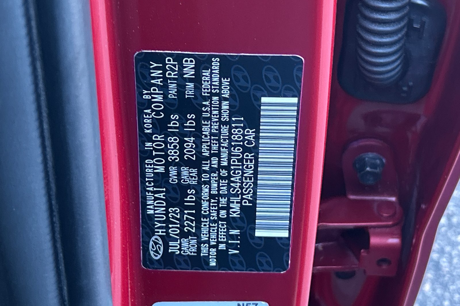 Used 2023 Red Hyundai SEL image 28