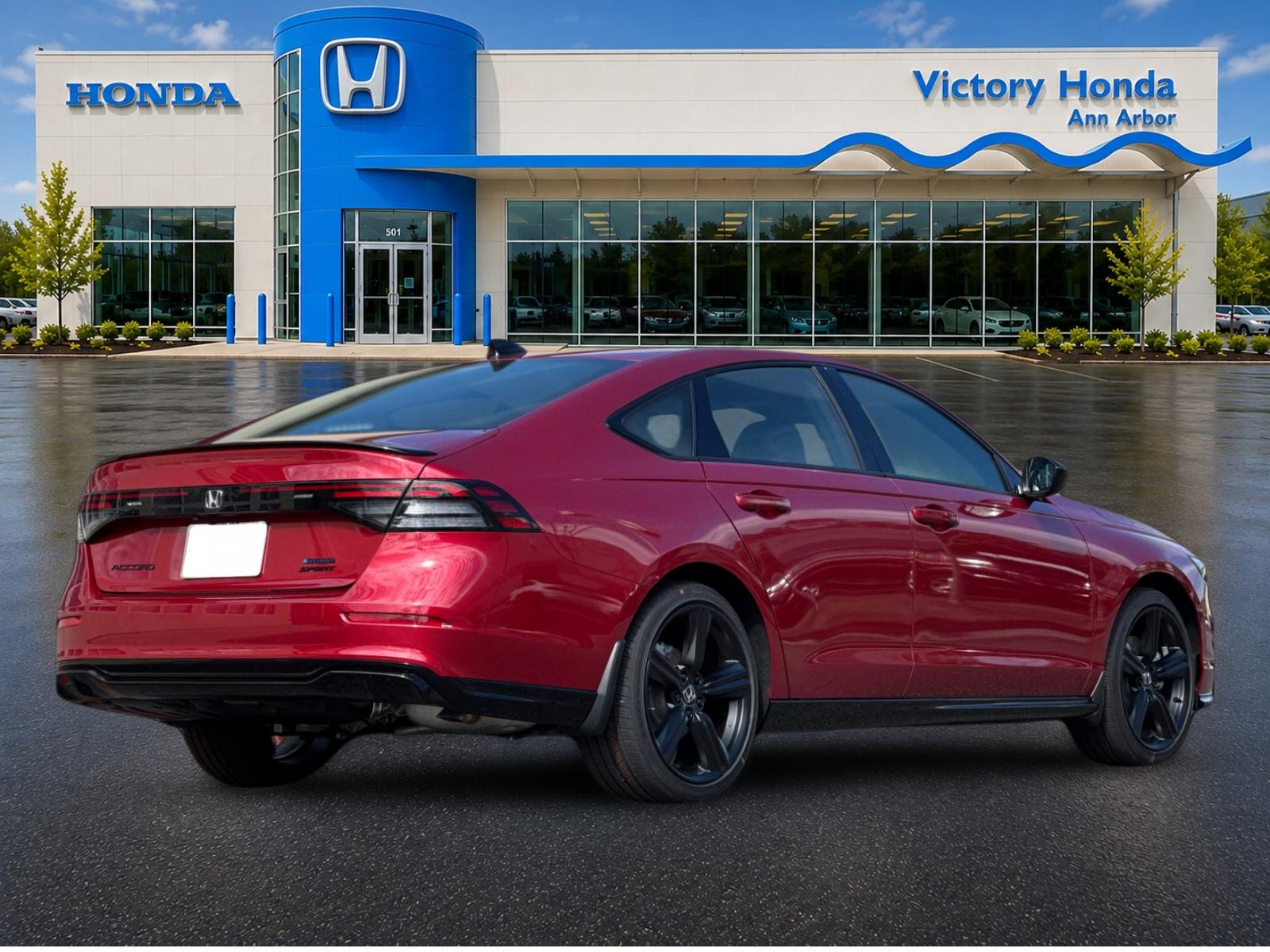 New 2026 Radiant Red Metallic Honda Sport-L Hybrid image 5