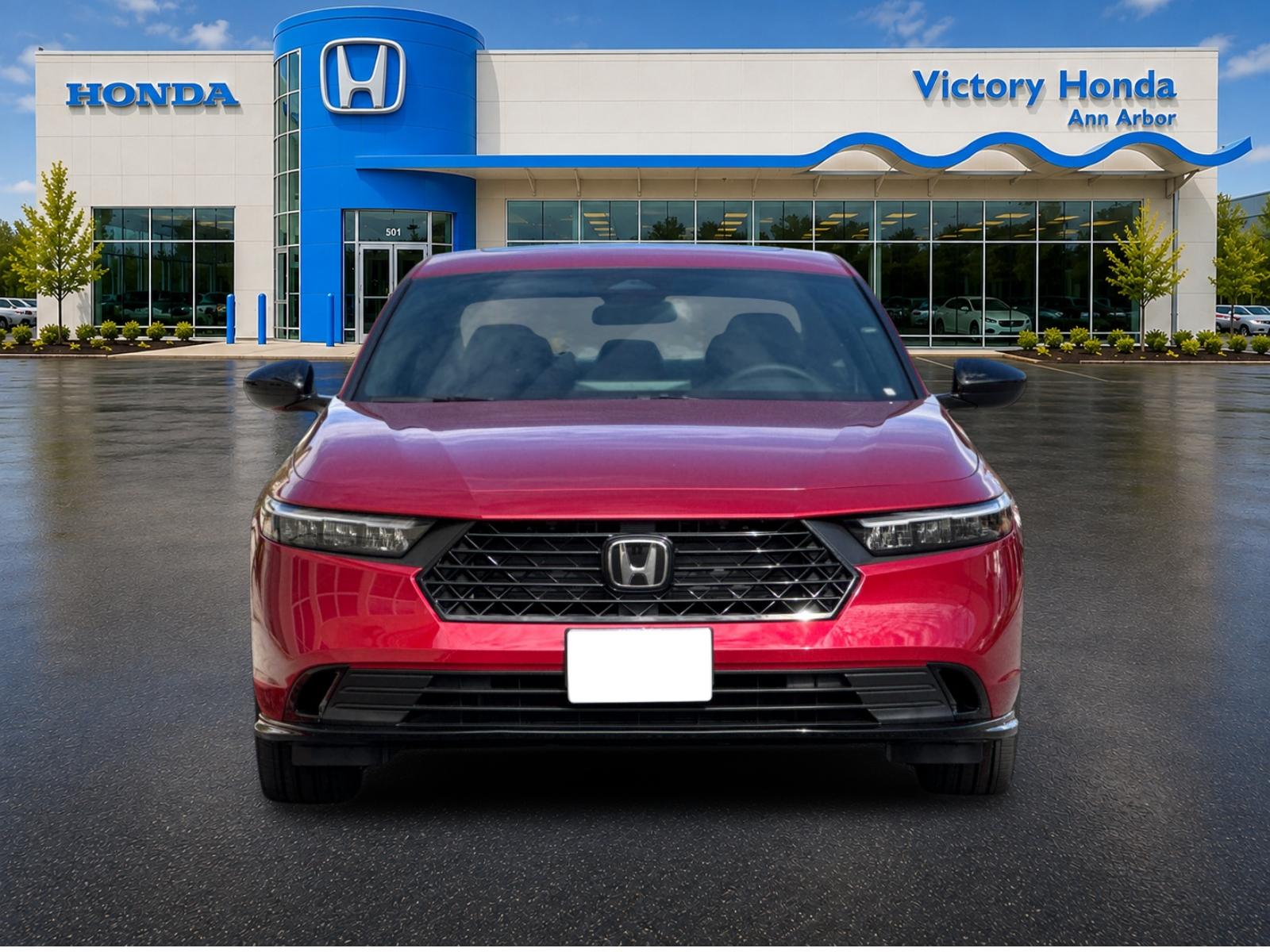 New 2026 Radiant Red Metallic Honda Sport-L Hybrid image 2
