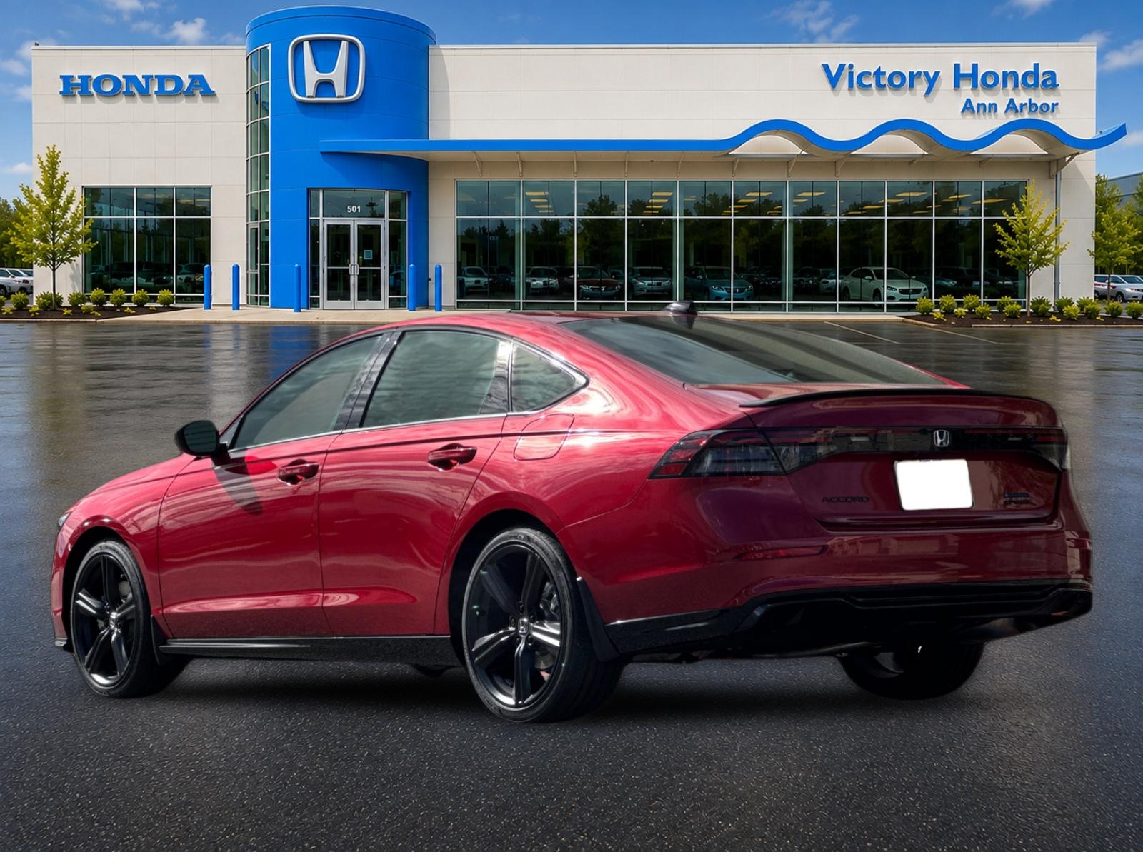 New 2026 Radiant Red Metallic Honda Sport-L Hybrid image 7