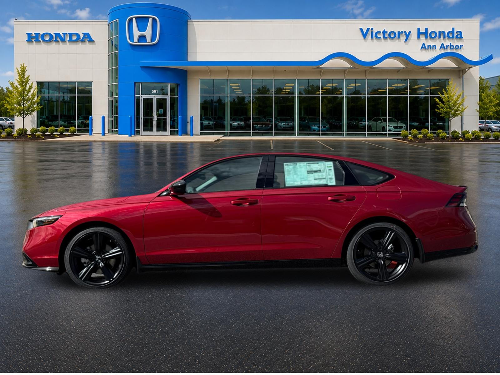 New 2026 Radiant Red Metallic Honda Sport-L Hybrid image 8