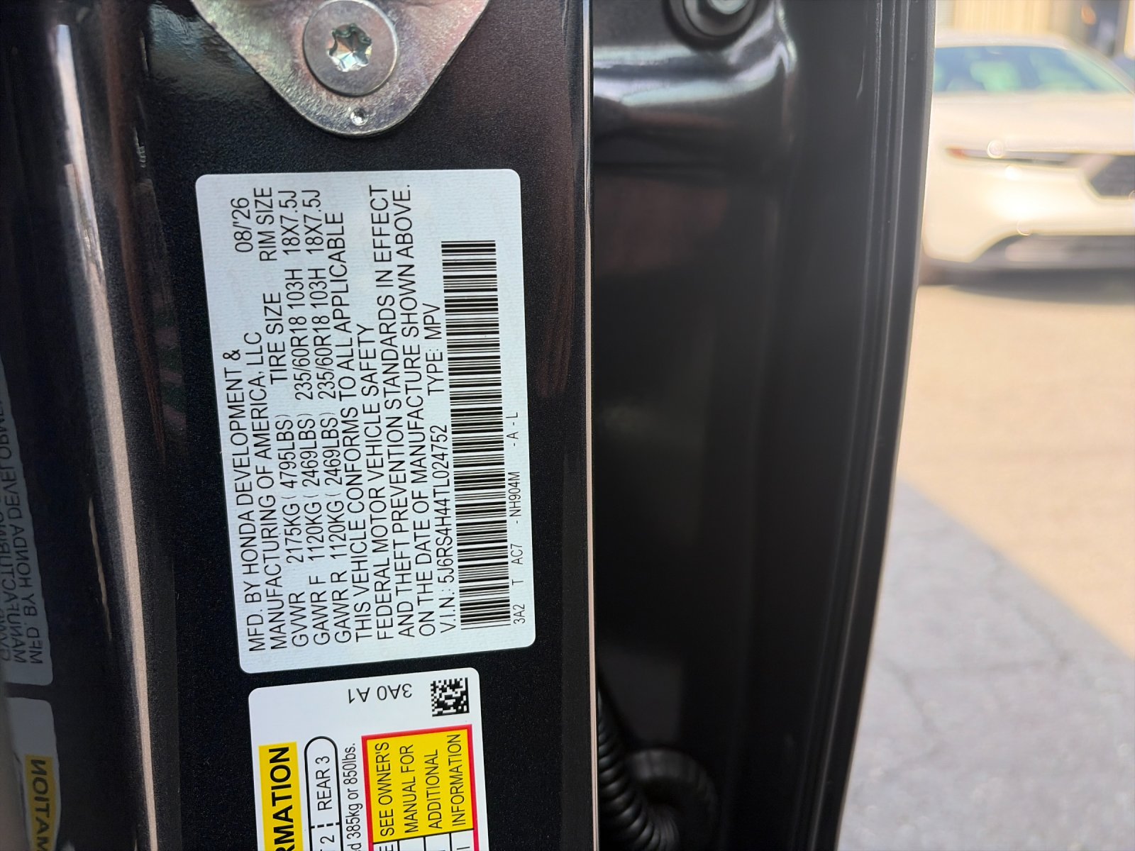 New 2026 Meteorite Gray Metallic Honda AWD EX image 33