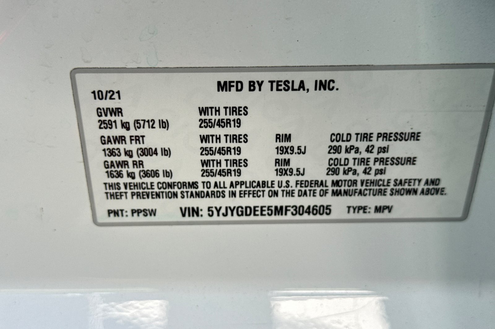 Used 2021 Pearl White Multi-Coat Tesla Long Range image 12
