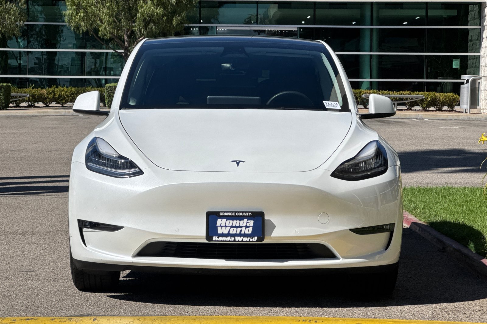 Used 2021 Pearl White Multi-Coat Tesla Long Range image 3