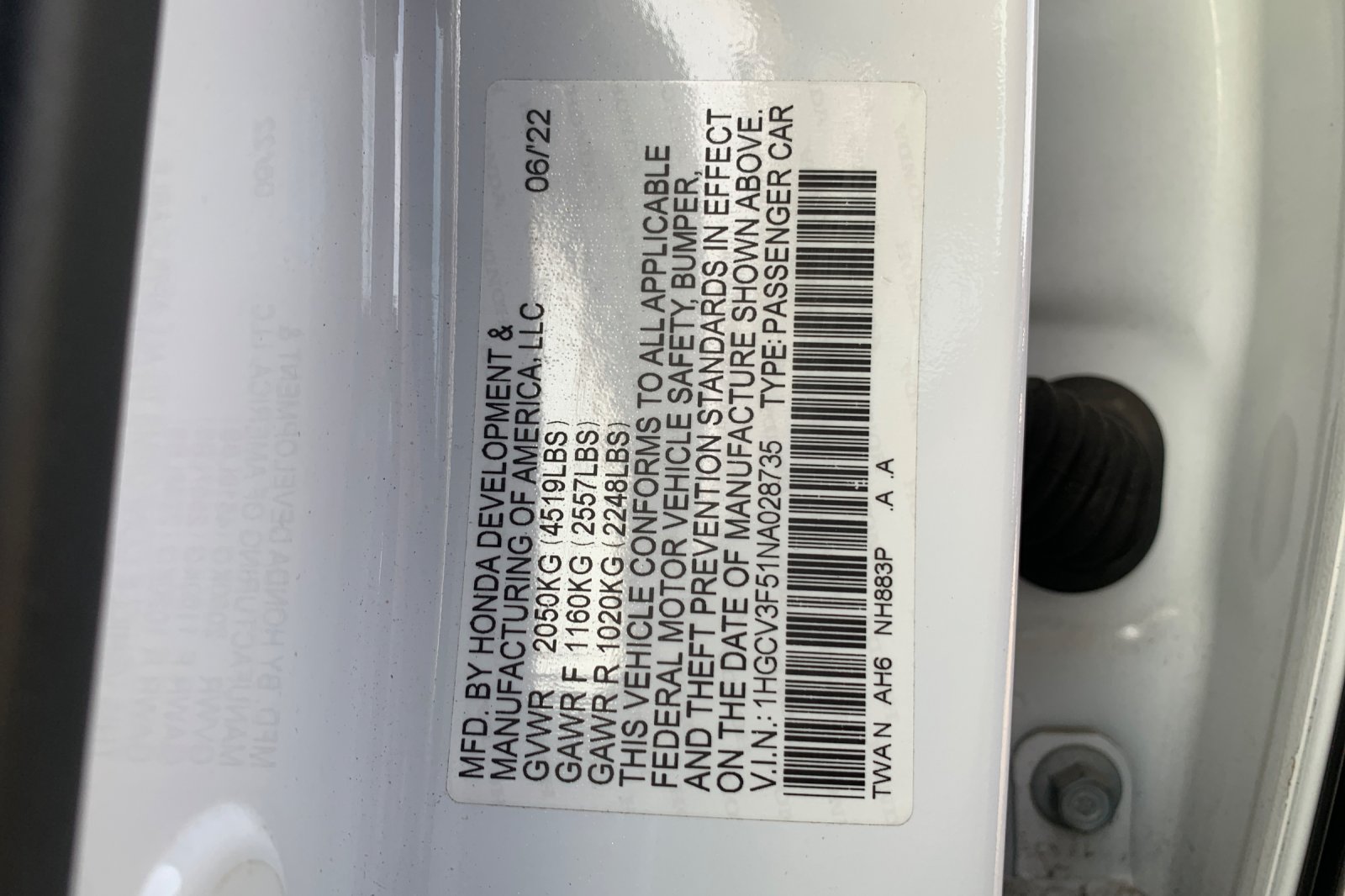Certified Used 2022 Platinum White Pearl Honda EX-L image 37