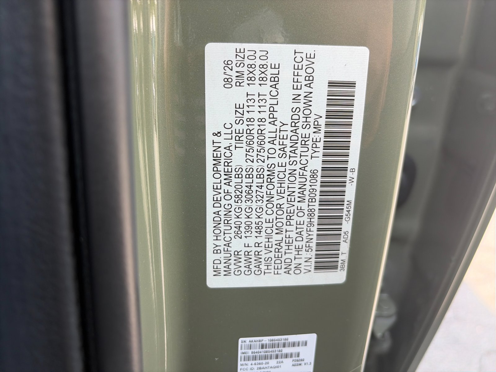 New 2026 Ash Green Metallic Honda TrailSport Elite image 33