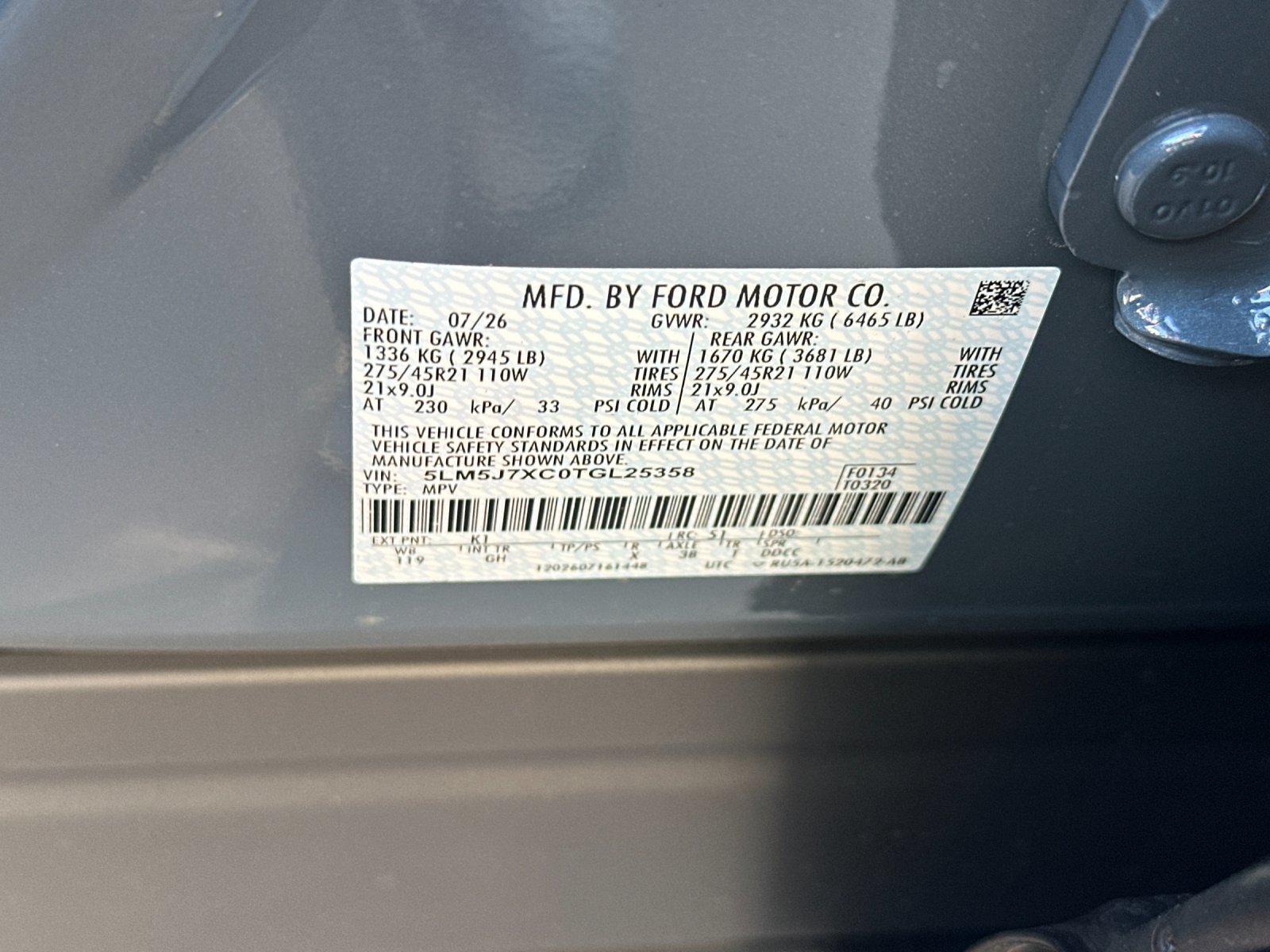New 2026 Whisper Blue Metallic Clearcoat Lincoln Reserve® image 26