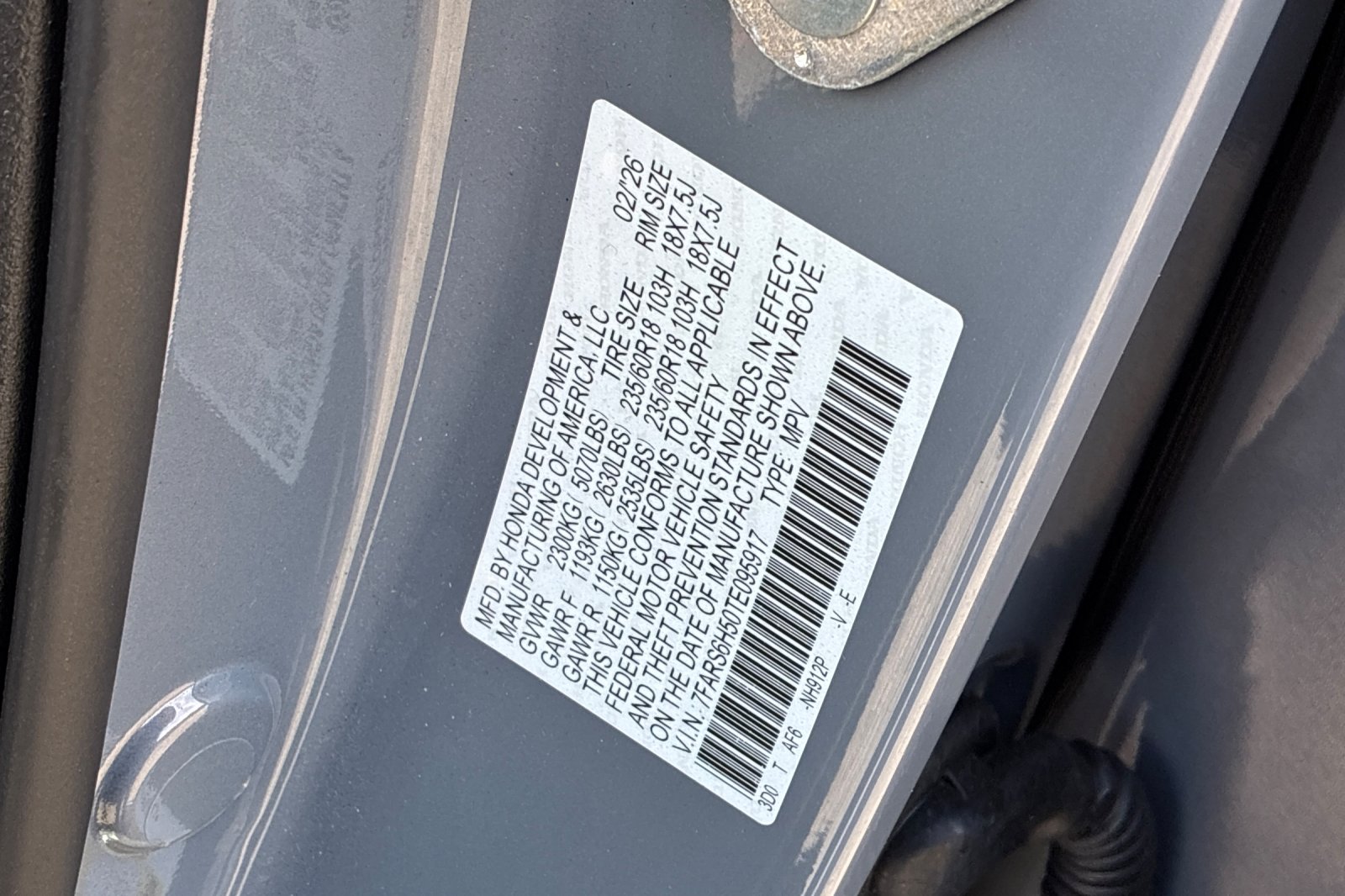Used 2026 Urban Gray Pearl Honda Sport image 45