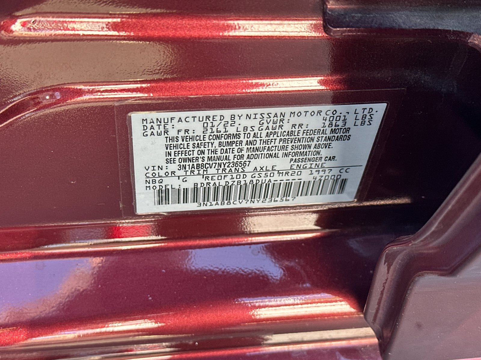 Used 2022 Rosewood Metallic Nissan SV image 27