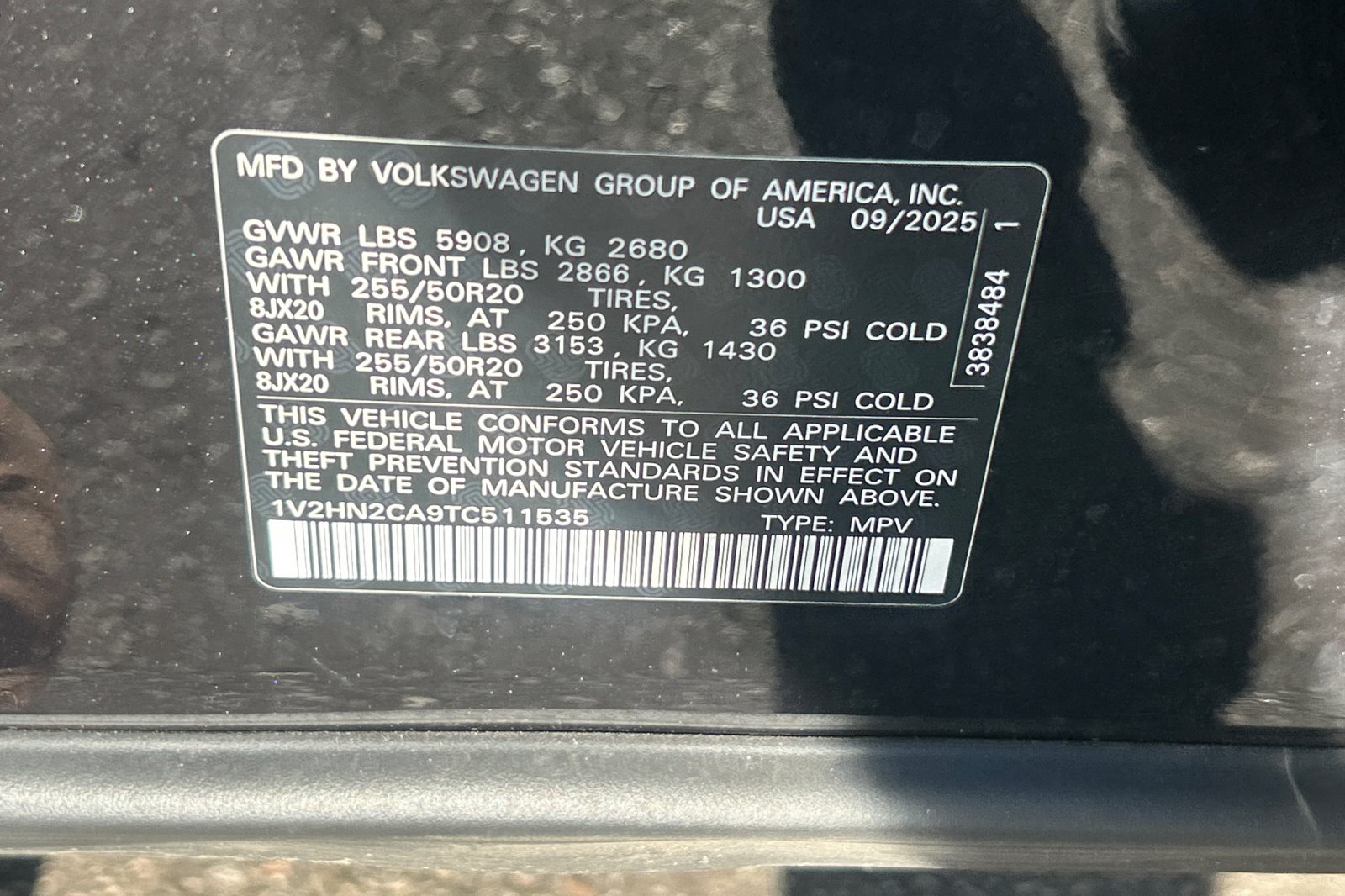 Used 2026 Deep Black Pearl Volkswagen SE w/Technology image 29