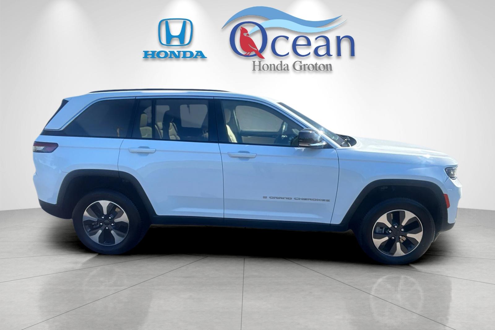 Used 2024 Bright White Clearcoat Jeep 4xe image 2