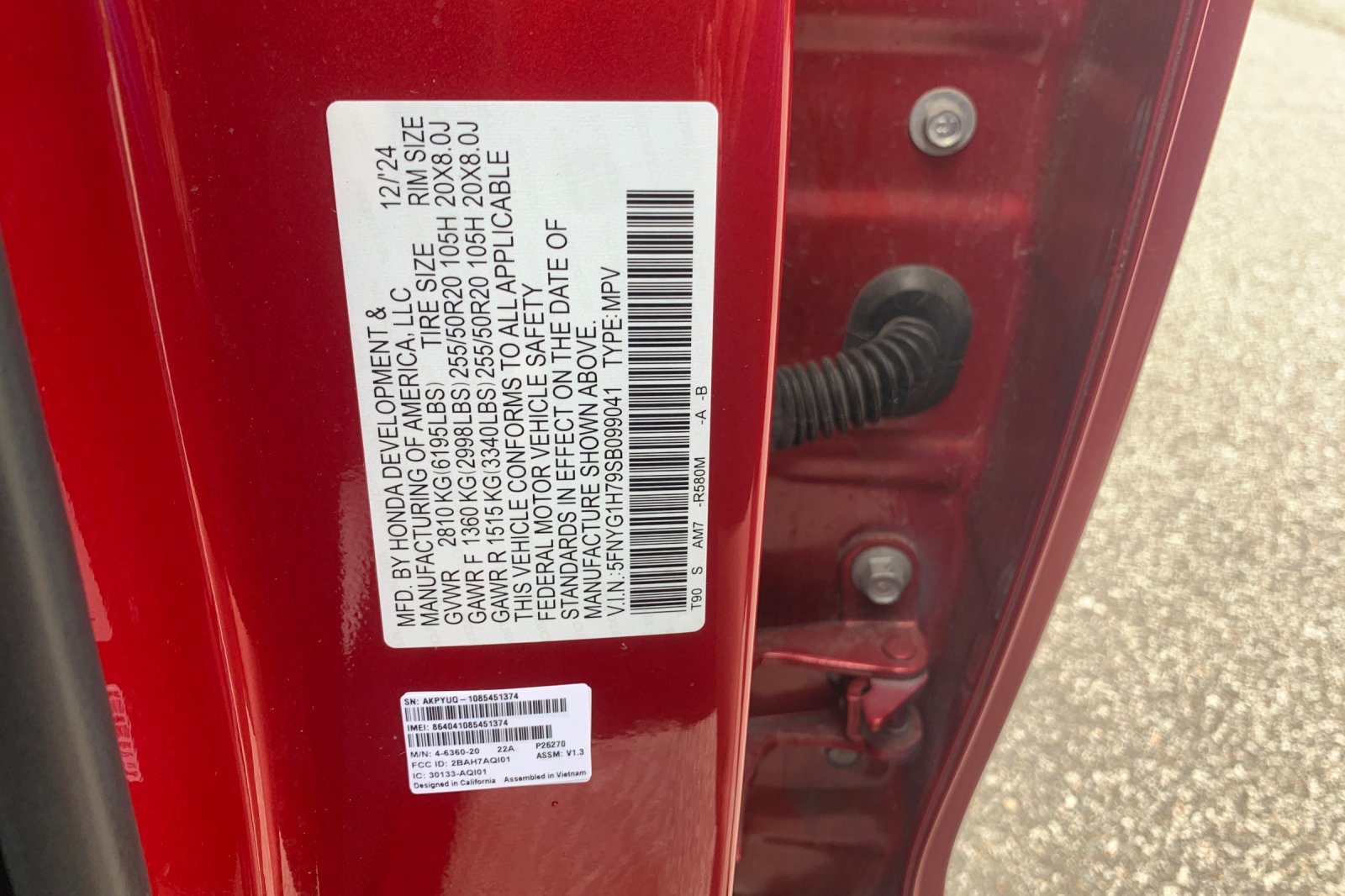 Certified Used 2025 Red Honda Touring image 38
