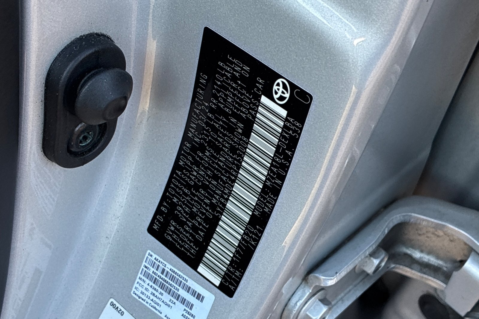 Used 2024 Classic Silver Metallic Toyota LE image 44