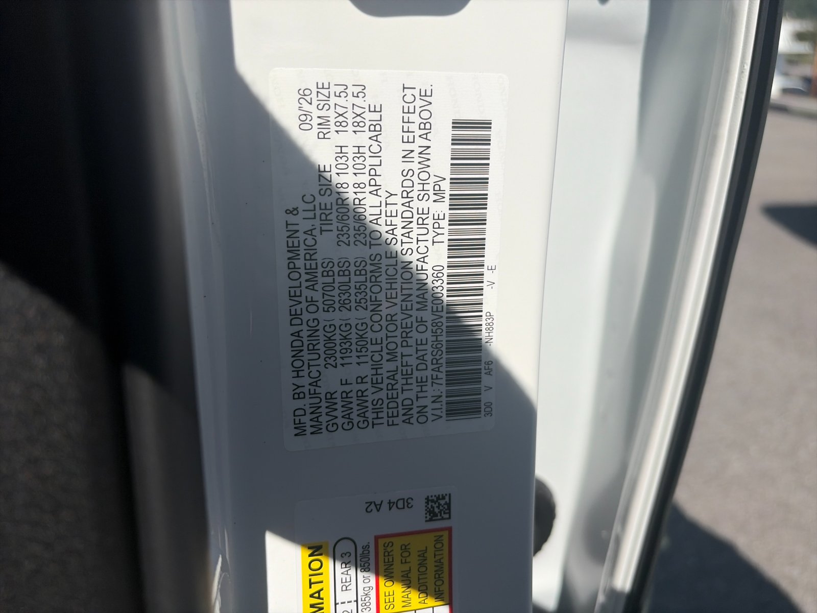 New 2027 Platinum White Pearl Honda Sport Hybrid AWD image 32