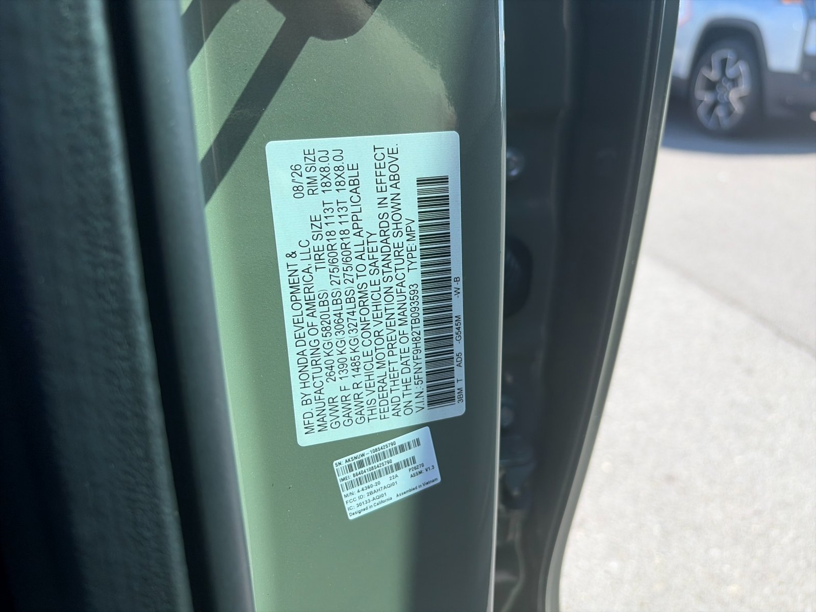 New 2026 Ash Green Metallic Honda TrailSport Elite image 36