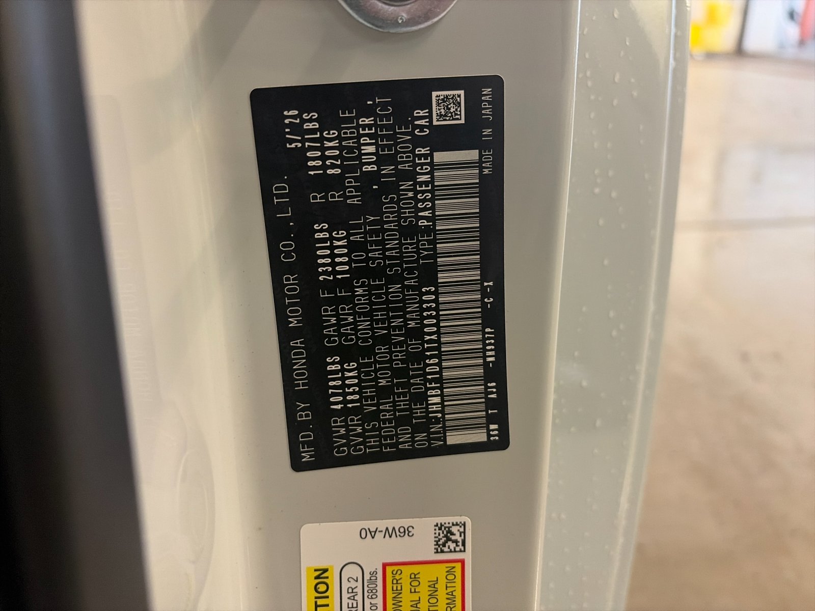 New 2026 Winter Frost Pearl Honda Hybrid image 34