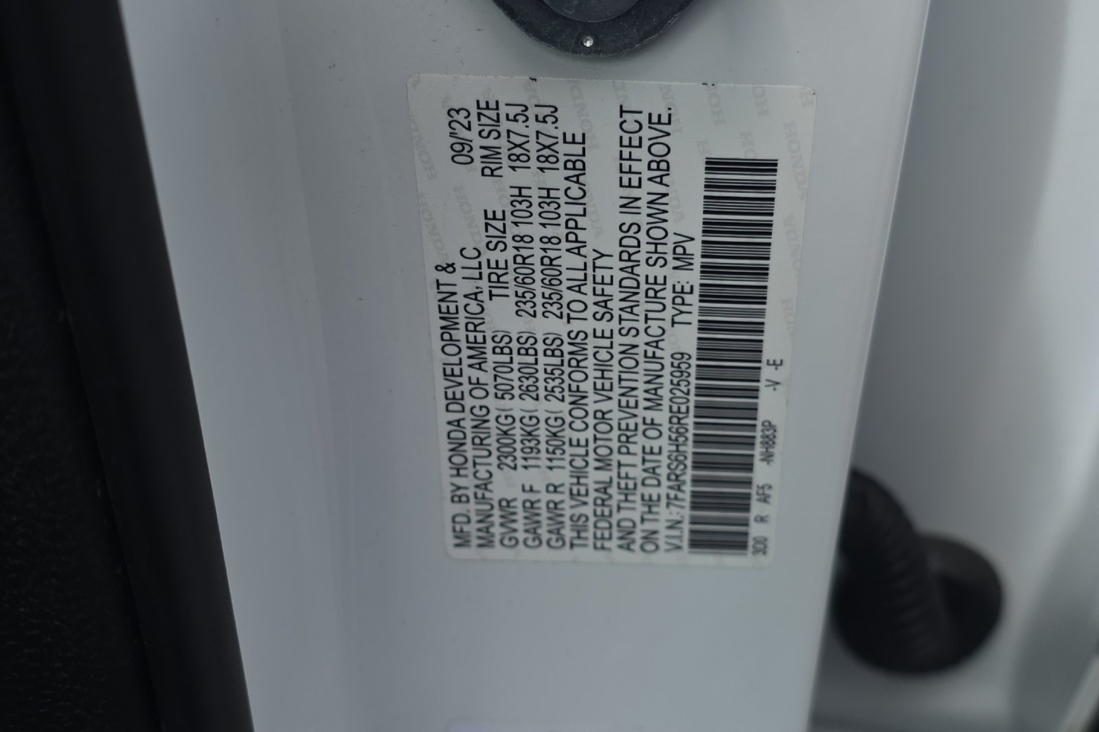 Used 2024 Platinum White Pearl Honda Sport image 25