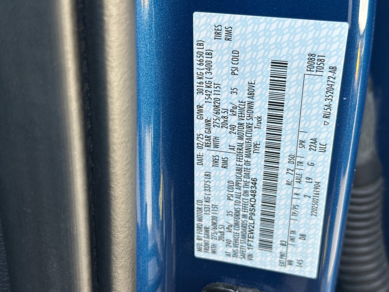 Used 2025 Blue Ford STX image 27
