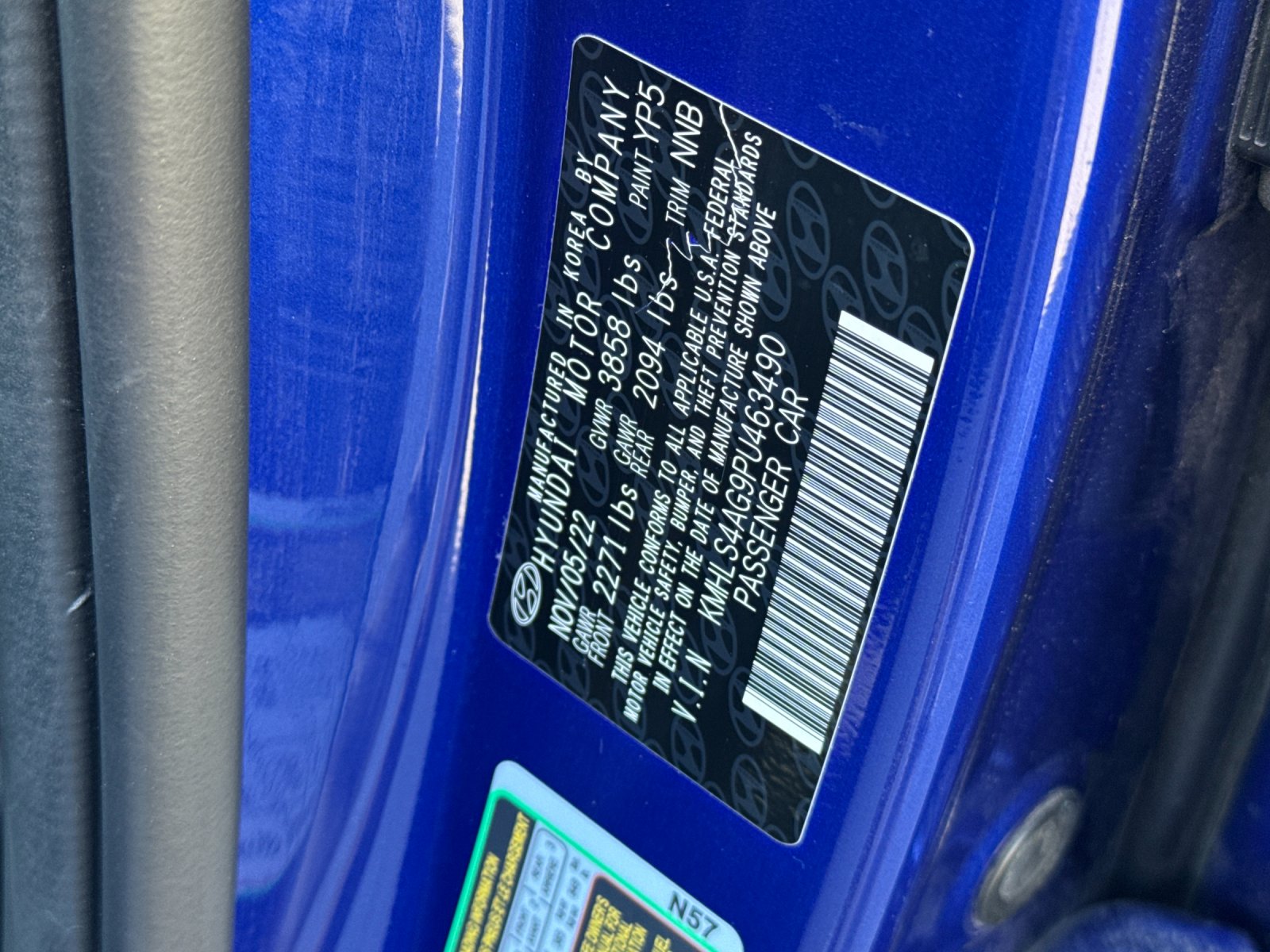 Certified Used 2023 Blue Hyundai SEL image 27
