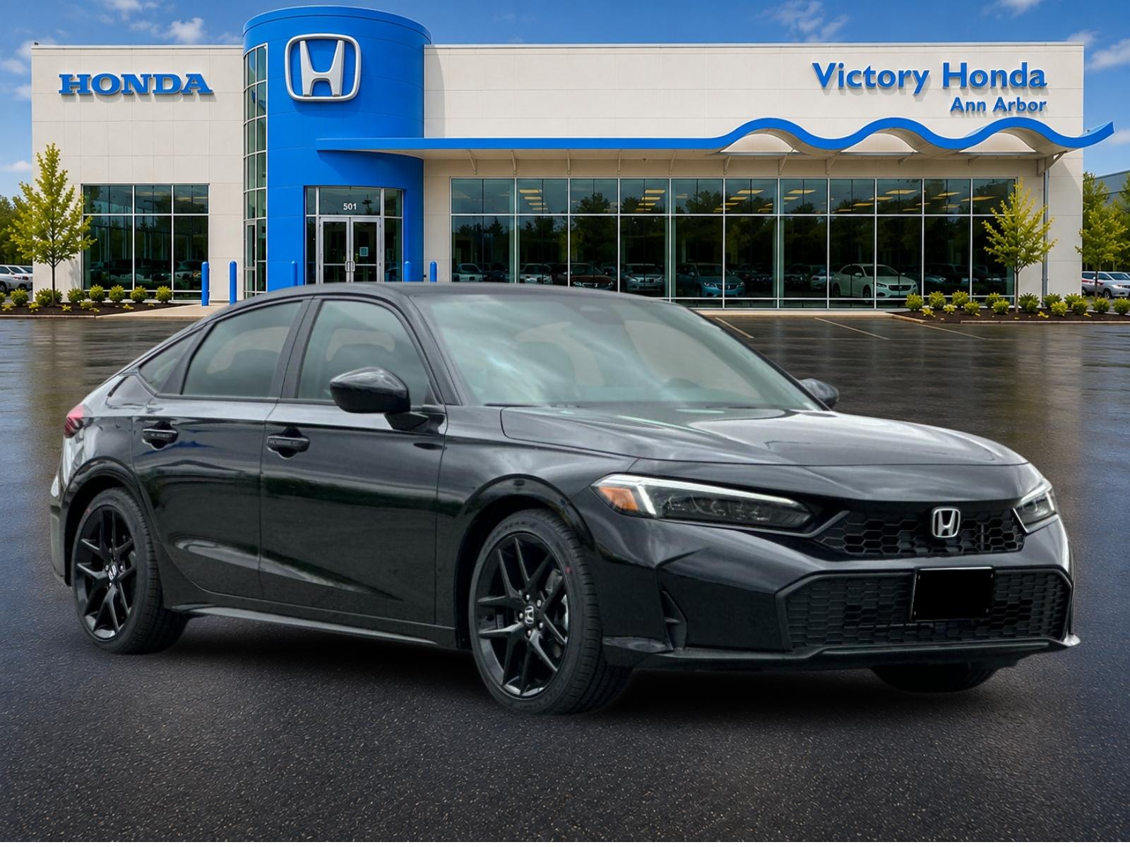 New 2026 Crystal Black Pearl Honda FWD Sport image 3