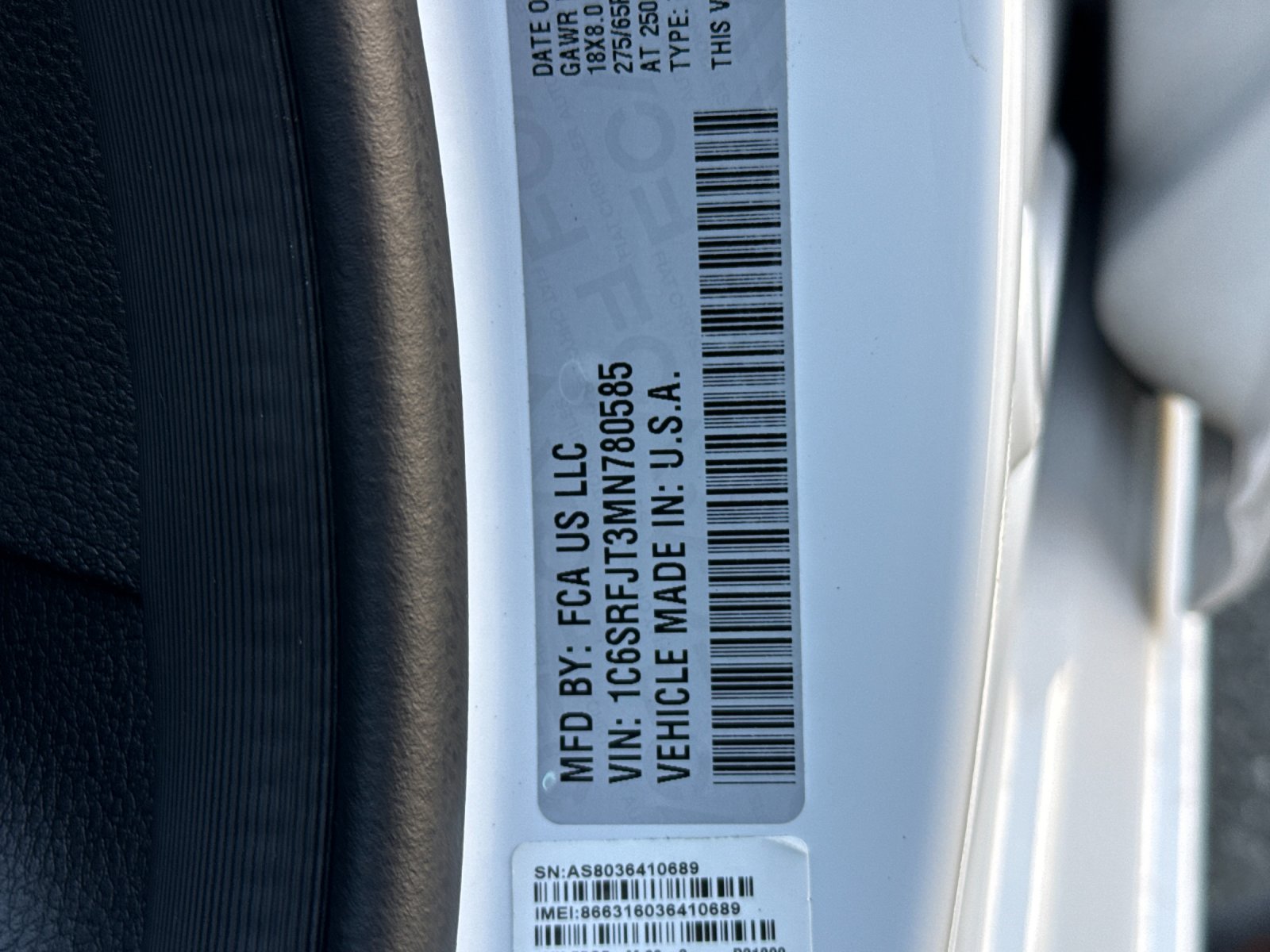 Used 2021 White Ram Laramie image 27