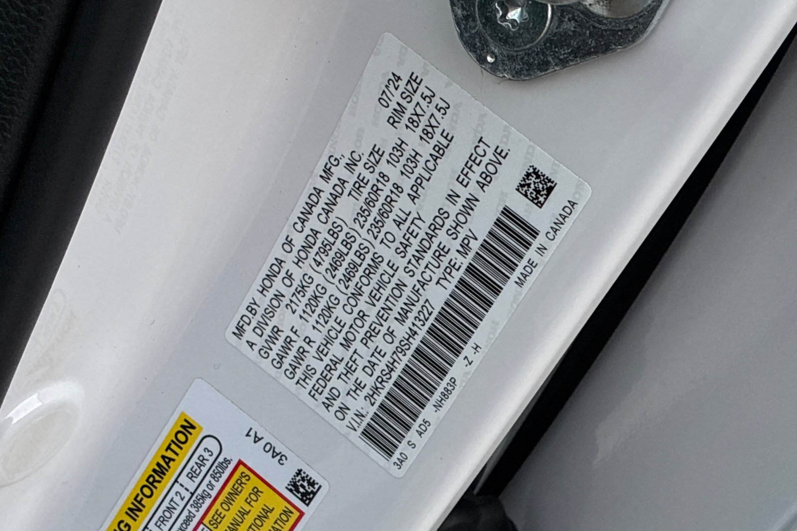 Used 2025 Platinum White Pearl Honda EX-L image 46