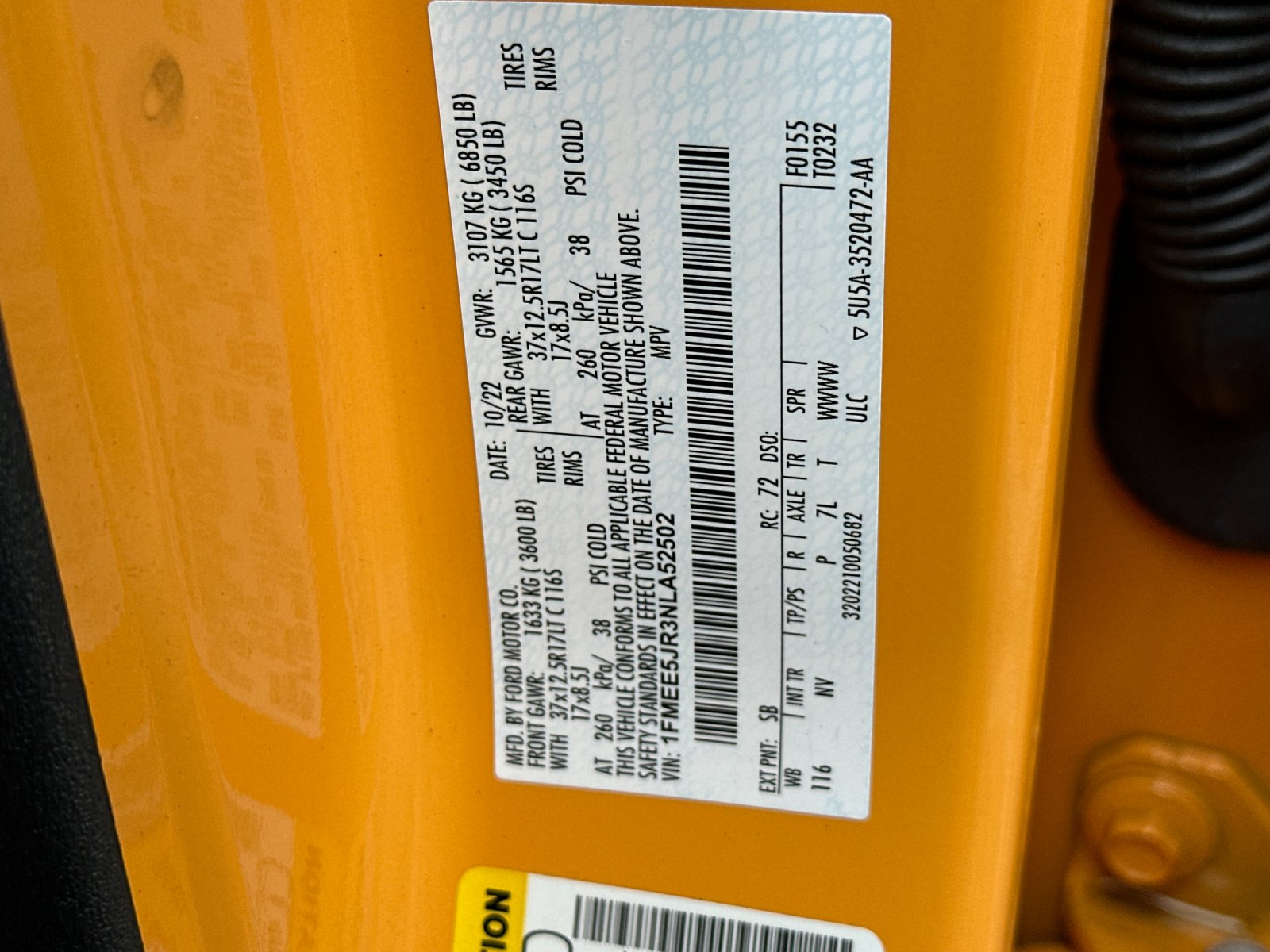 Used 2022 Orange Ford Raptor image 29