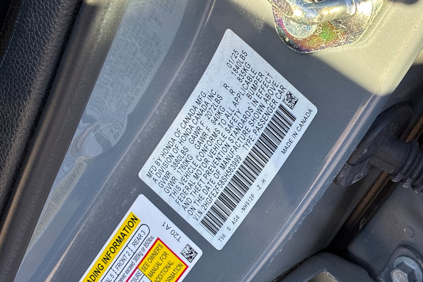 Used 2025 Urban Gray Pearl Honda Sport image 43