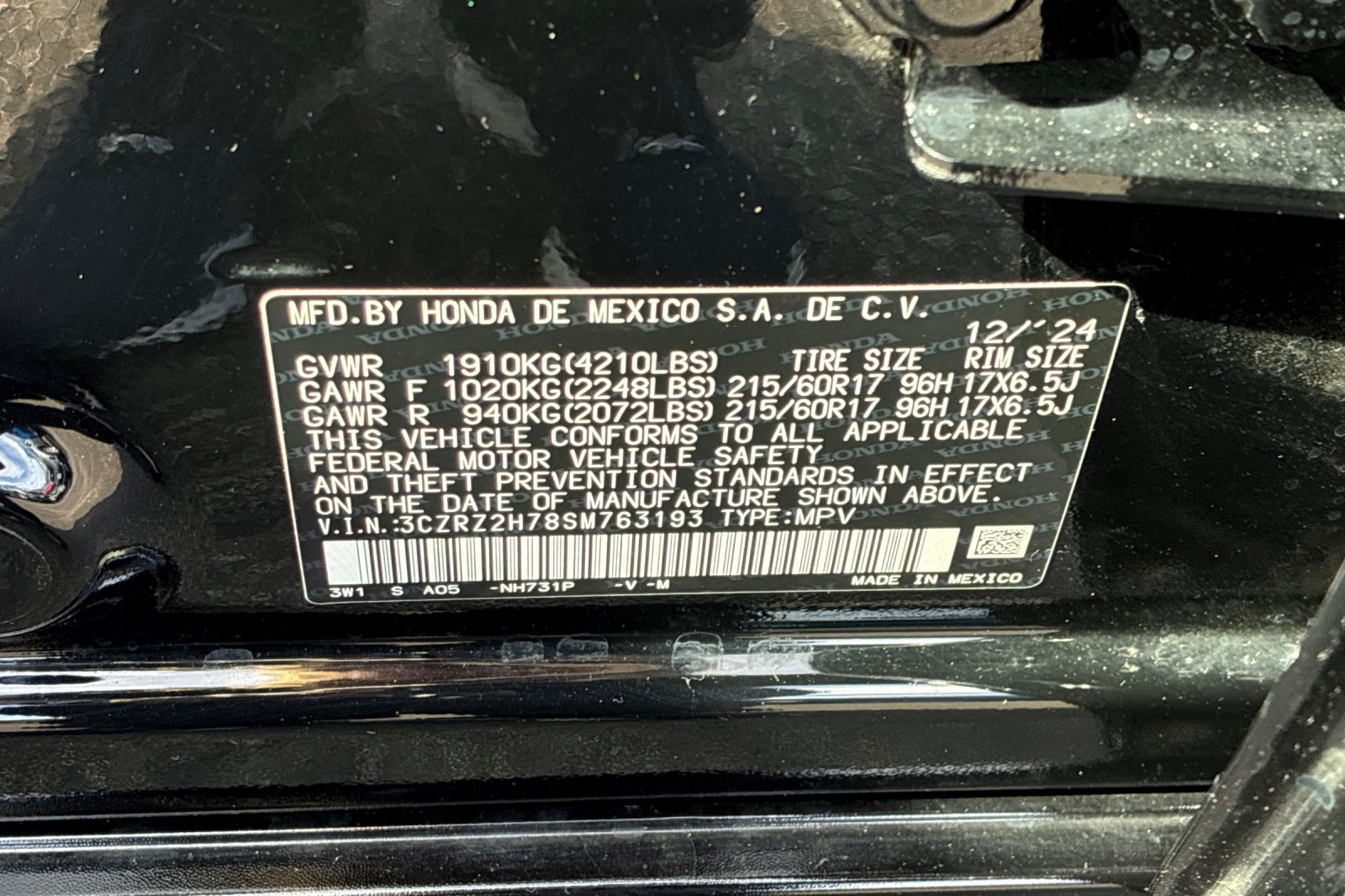 Used 2025 Crystal Black Honda EX-L image 45