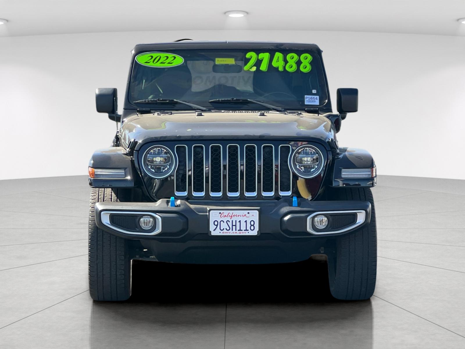Used 2022 Black Jeep Unlimited Sahara 4xe image 8