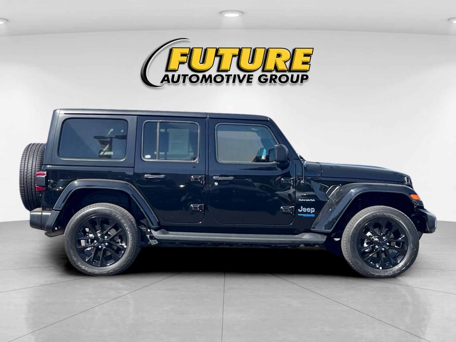 Used 2022 Black Jeep Unlimited Sahara 4xe image 2