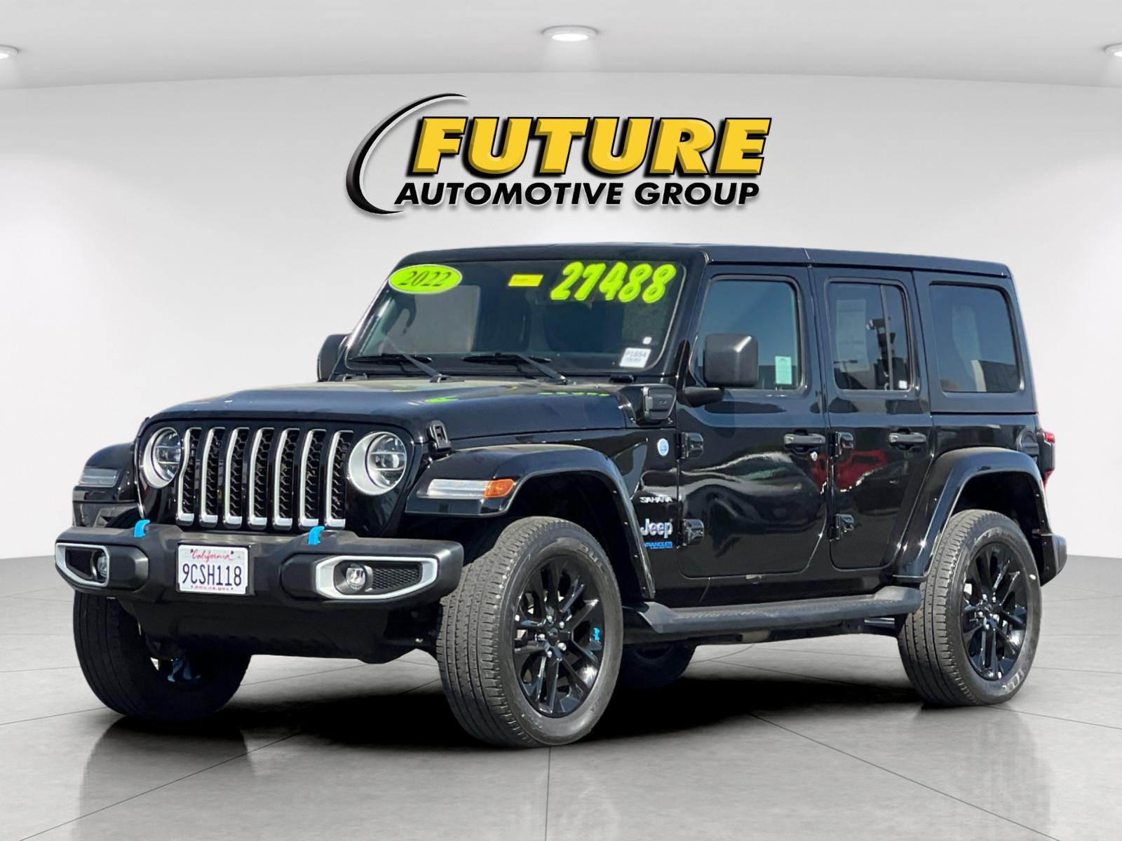 Used 2022 Black Jeep Unlimited Sahara 4xe image 7