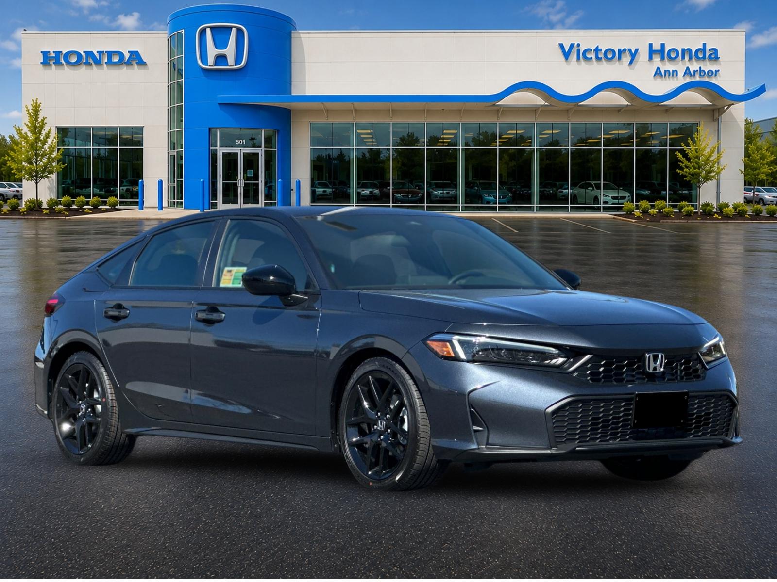 New 2026 Meteorite Gray Metallic Honda FWD Sport image 3